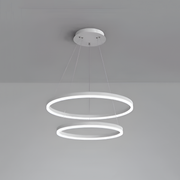 LED полилей, окачен с дистанционното управление на Кристин, 69W, 2 кръга, студена/гореща/неутрална светлина, нестабилна, бяла, регулируема височина