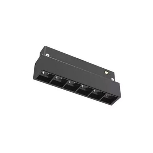 Магнитна светодиодна решетка, фиксирана, 6W, неутрална светлина, вградена, черна