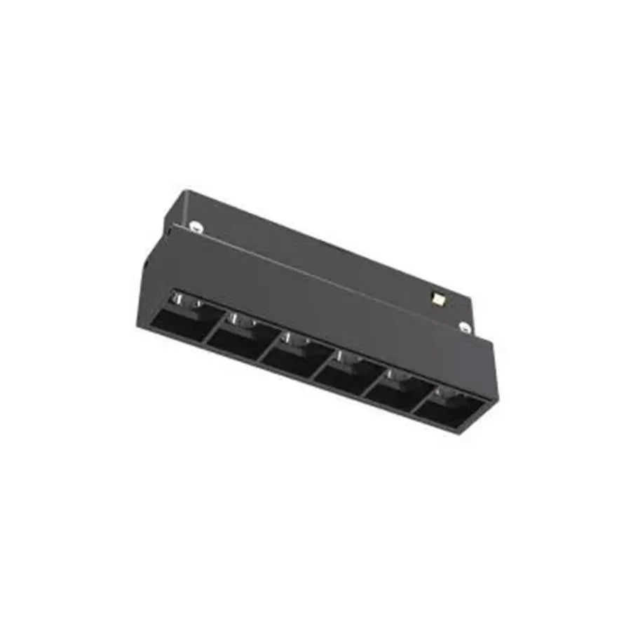 Магнитна светодиодна решетка, фиксирана, 6W, неутрална светлина, вградена, черна