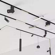 Магнитна светодиодна решетка, фиксирана, 6W, неутрална светлина, вградена, черна