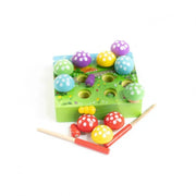 Дървена игра с топки, многоцветна, дърво