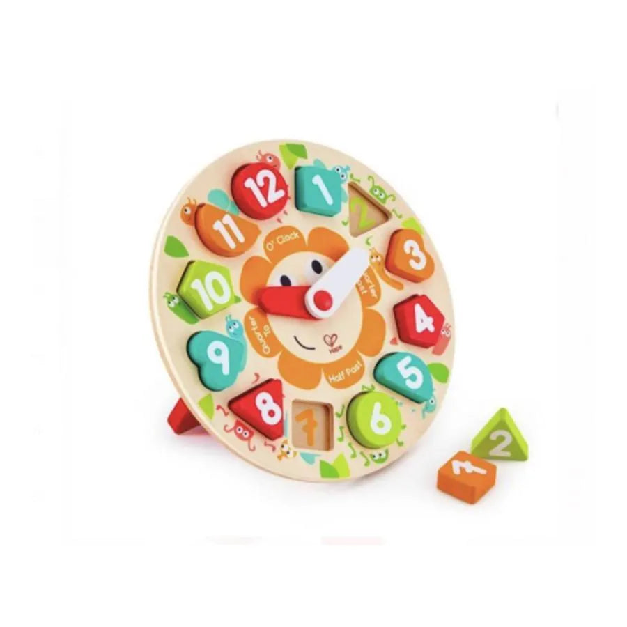 Интерактивна игра с часовника от малки насекоми, 13 парчета, дърво