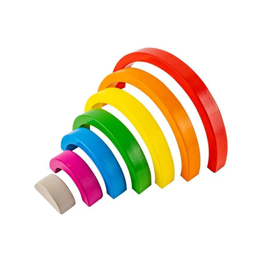 Игра тип дъга, многоцветна, 7 броя, дърво