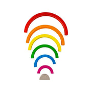 Игра тип дъга, многоцветна, 7 броя, дърво