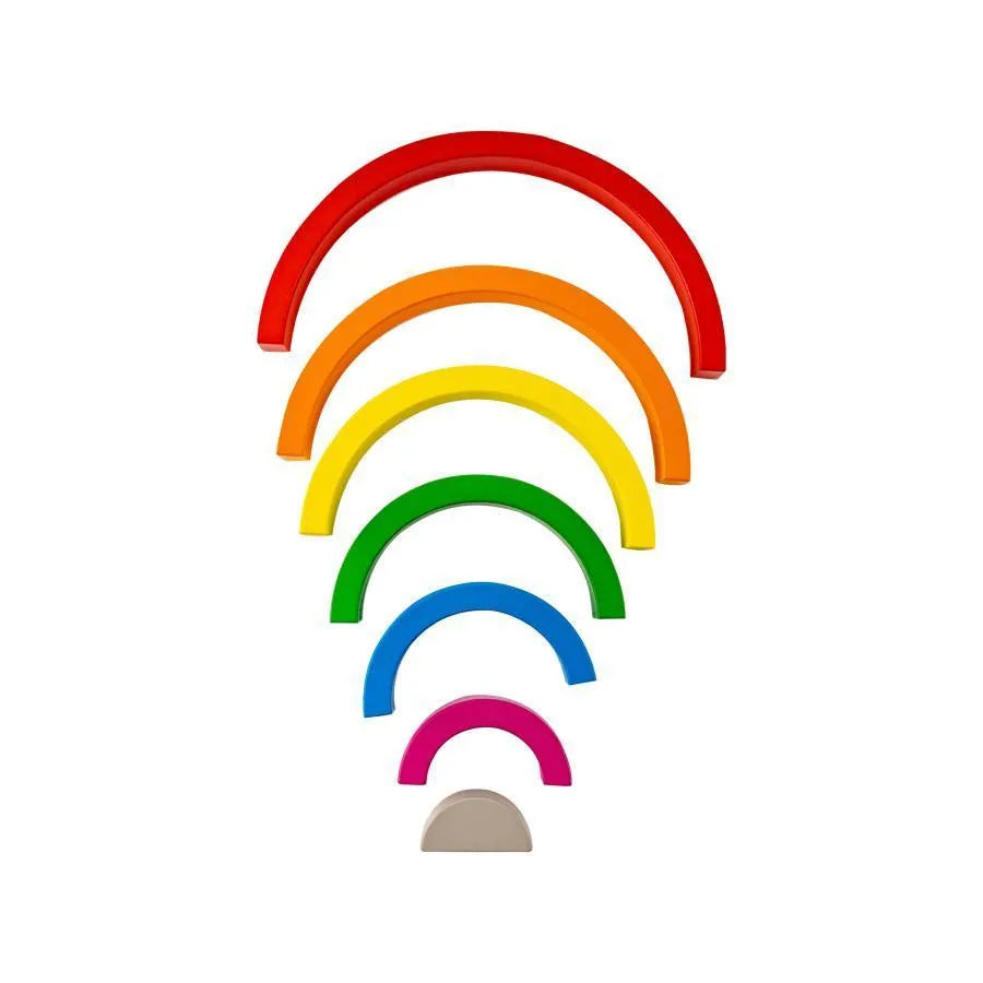 Игра тип дъга, многоцветна, 7 броя, дърво