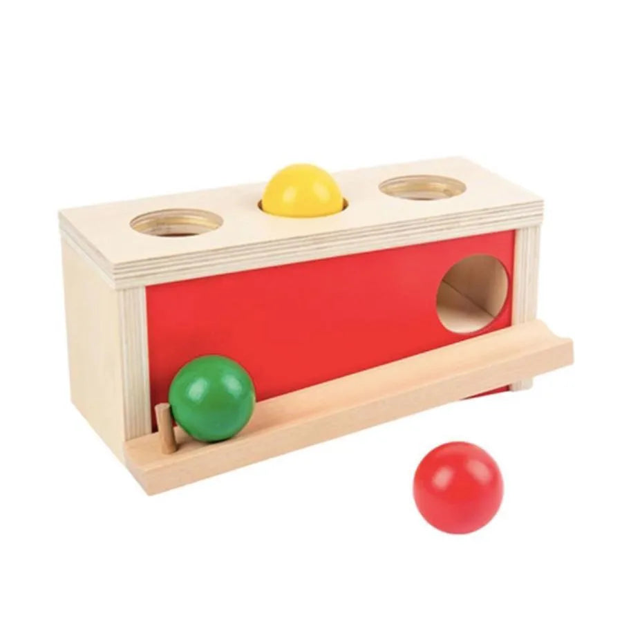 Тип на играта на маршрута на многоцветни сфери, 4 парчета, дърво