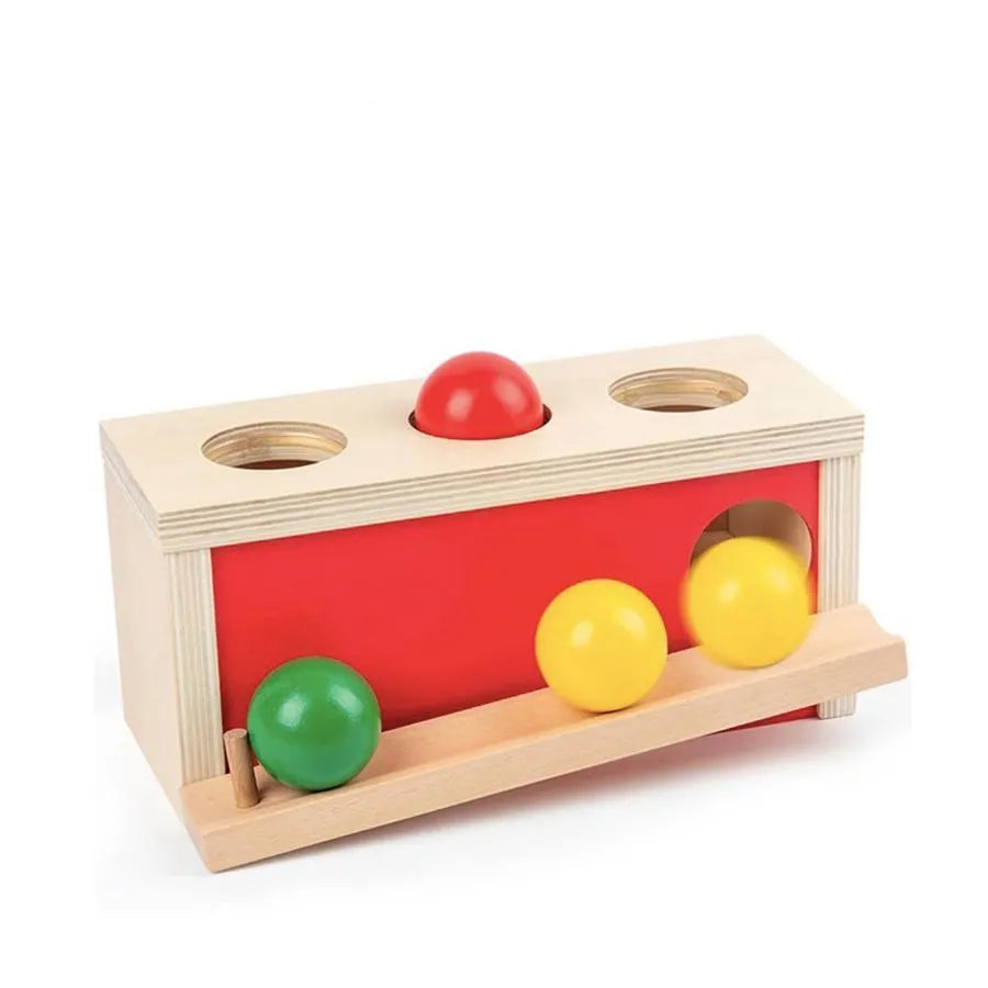 Тип на играта на маршрута на многоцветни сфери, 4 парчета, дърво