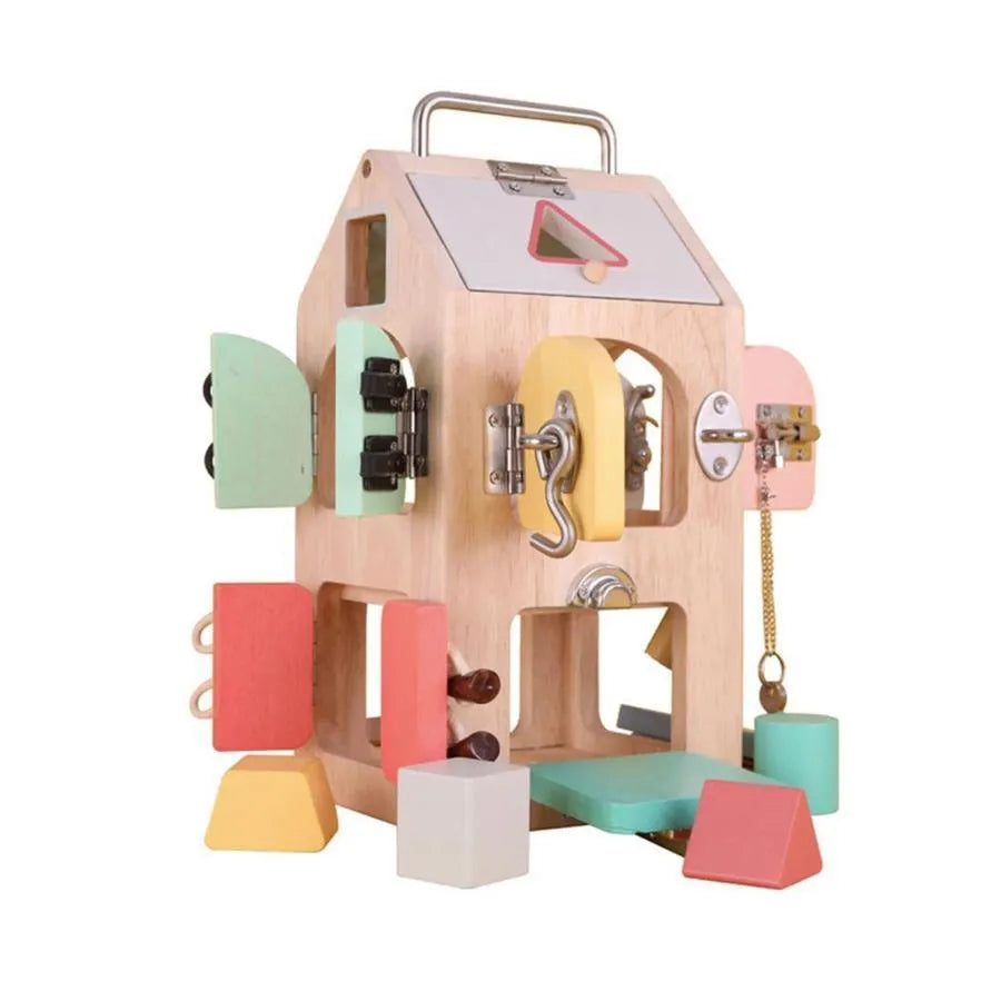 Образователна играчка Montessori Mysteries Misk, 6 парчета, дърво