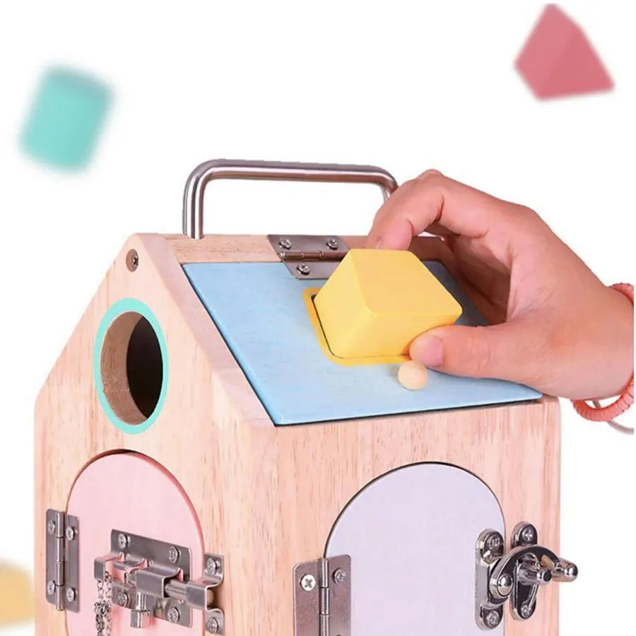 Образователна играчка Montessori Mysteries Misk, 6 парчета, дърво