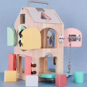 Образователна играчка Montessori Mysteries Misk, 6 парчета, дърво