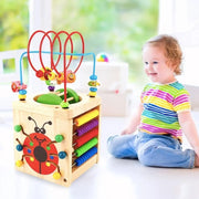 Образователна играчка Монтесори Многофункционална, 2 броя, дърво