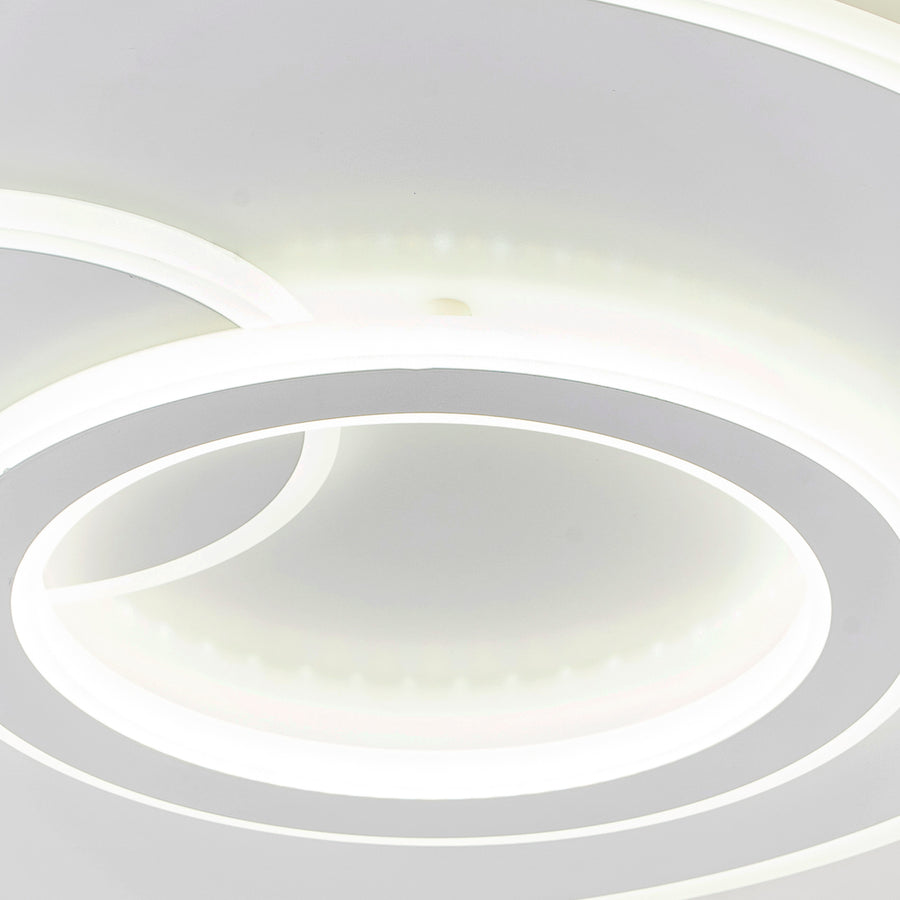 LED полилей с дистанционно управление на Nolux 120W, кръгло, студено/гореща/неутрална светлина, бяла, бяла