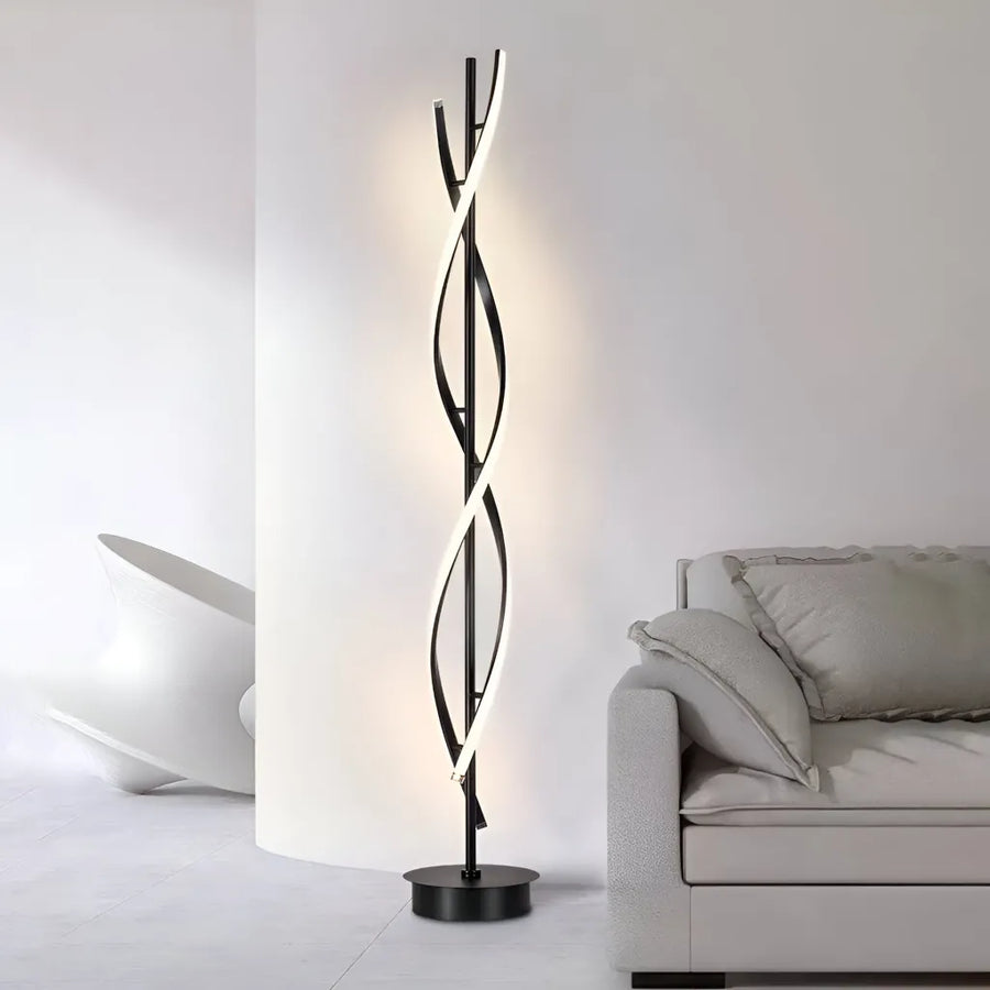 LED Upsilon, 48W, 3000K/4000K/6000K, метал и акрил, черно