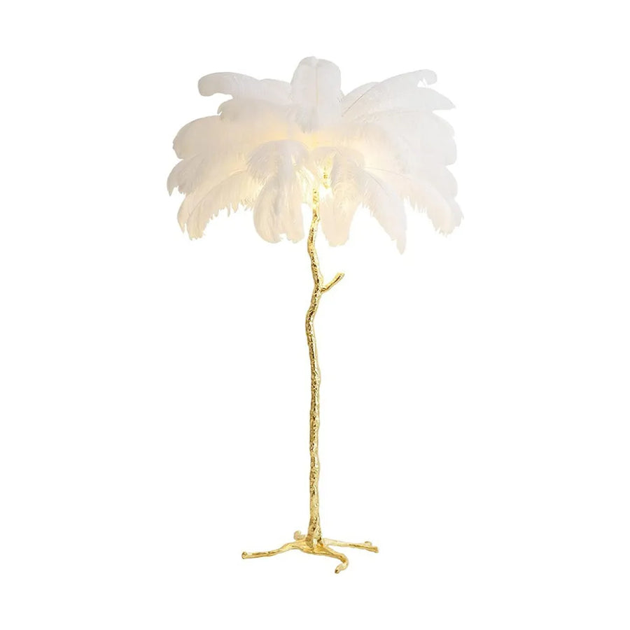 Lampaar пера politidis 1 x e27 170cm бяло