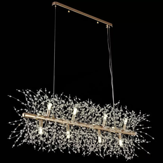 CHANDELIER CRYSTAL LACHLAN 8X G9 Злато