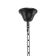 Индиана полилей, 8*E27, метал и въже, черно