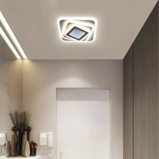 LED LED LED 3D 45W, квадратна, студена/гореща/неутрална светлина, бяла
