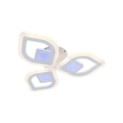 LULUS LED 3D ZENI с дистанционно управление, 60W, 2.4GHz, акрил, бял