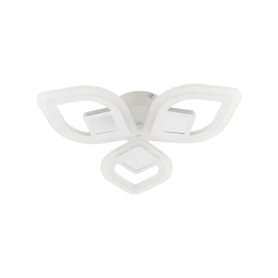 LED полилей със Zeni 3d 60W дистанционно управление, 3 елемента, студ/гореща/неутрална светлина, нестабилна, бяла