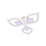 LULUS LED 3D ZENI с дистанционно управление, 60W, 2.4GHz, акрил, бял