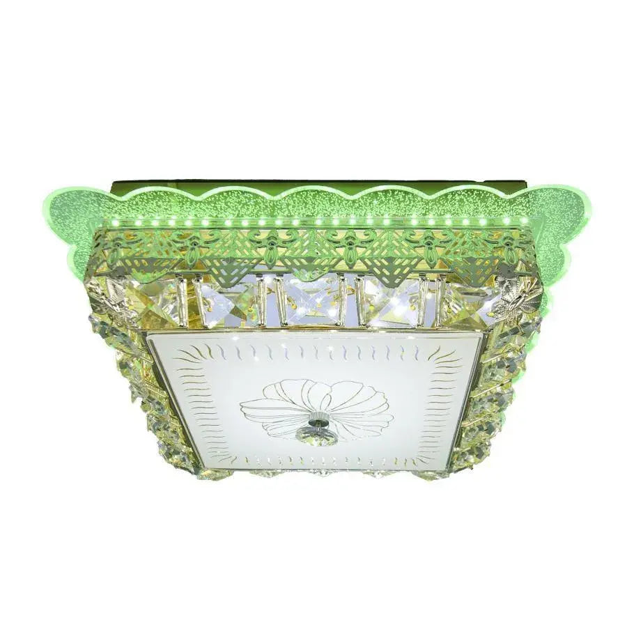 LED полилей с Anaida RGB 20W кристал, топла светлина, 3000k, златист