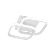 LED полилей VERTEX Matrix с припокриващи се ромби, метални рамки, 11W, 2 ромба, студена/топла/неутрална светлина, бял
