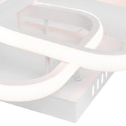 LED полилей VERTEX Matrix с припокриващи се ромби, метални рамки, 11W, 2 ромба, студена/топла/неутрална светлина, бял