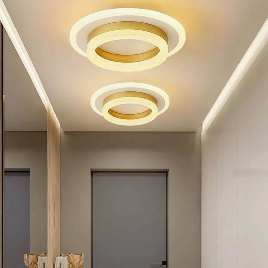 LED LED Solena Rondoda Gold White, диаметър 25 cm, 13W, студена/гореща/неутрална светлина