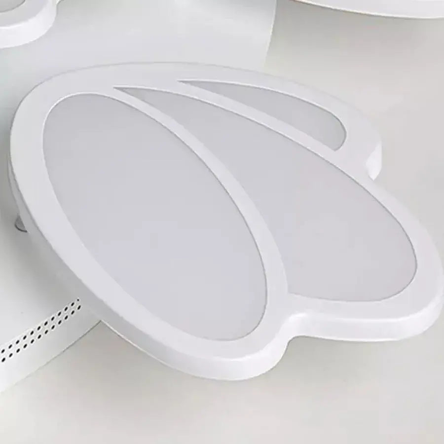 LED полилей с дистанционно управление с 47W лале, 3 венчелистчета, студ/гореща/неутрална светлина, нестабилен, бял