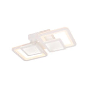 LED полилей с 44W балансира дистанционно управление, 2 квадрата, студена/гореща/неутрална светлина, нестабилна, бяла