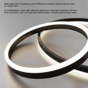 LED полилей, окачен с 84W дистанционно управление, 3 кръга, студена/гореща/неутрална светлина, нестабилна, черна, регулируема височина