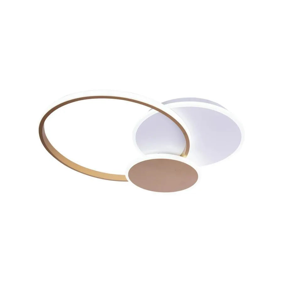 LED полилей с дистанционно KILLIAN 71W, 3 кръга, Студена/Топла/Неутрална светлина, Димируем, Бяло злато