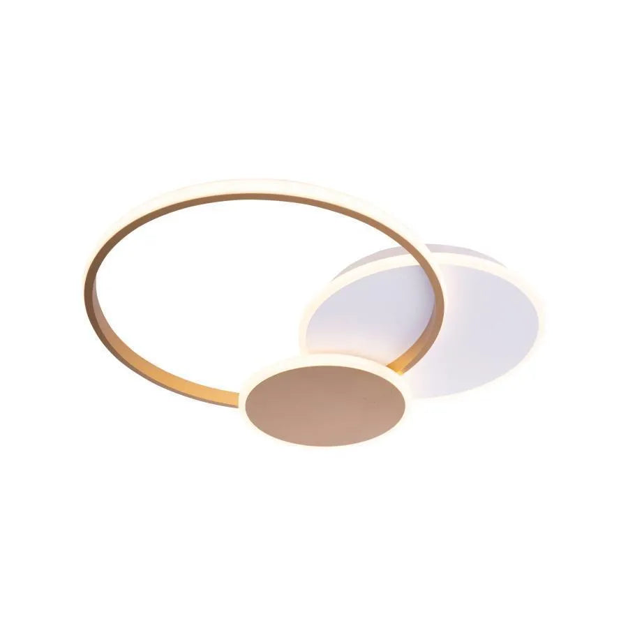 LED полилей с дистанционно KILLIAN 71W, 3 кръга, Студена/Топла/Неутрална светлина, Димируем, Бяло злато