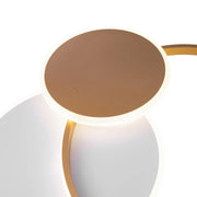 LED полилей с дистанционно KILLIAN 71W, 3 кръга, Студена/Топла/Неутрална светлина, Димируем, Бяло злато