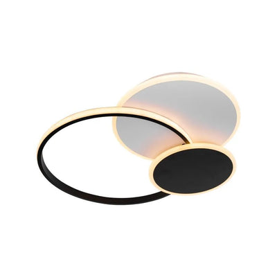 LED полилей с дистанционно KILLIAN 71W, 3 кръга, Студена/Топла/Неутрална светлина, Димируем, Черно бял