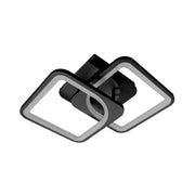 LED полилей със Zoe 39W дистанционно управление, 2 квадрата, студена/гореща/неутрална светлина, нестабилна, черна