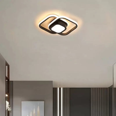 Похот LED Duoform, 17W, 3 квадрата, студена/гореща/неутрална светлина, черно