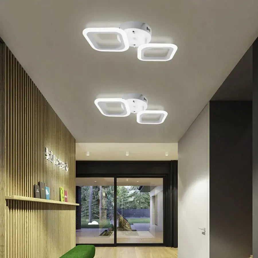 LED LED ERIKA 11W, 2 квадрата, неутрална светлина, бяла