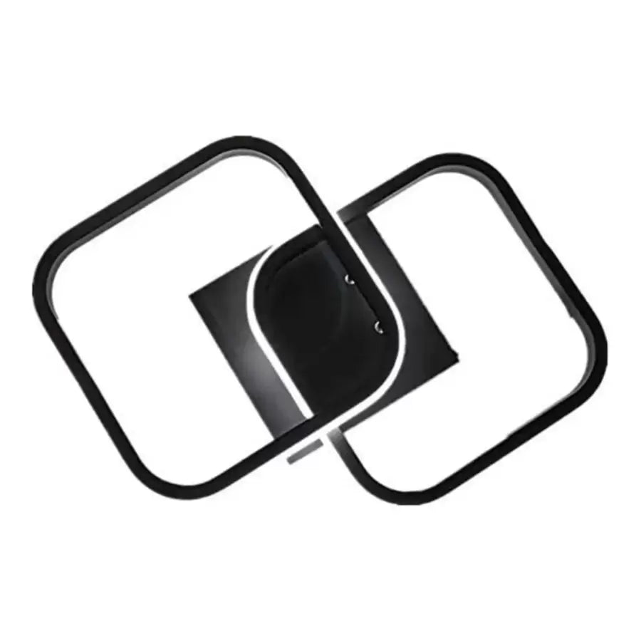 LED полилей VERTEX Matrix с припокриващи се ромби, метални рамки, 11W, 2 ромба, студена/топла/неутрална светлина, черен