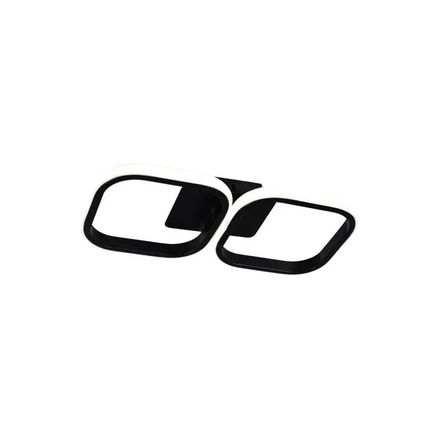 LED LED VERTEX 11W, 2 квадрата, линейни, студени/горещи/неутрални светлини, черно