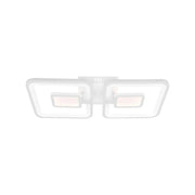 LED полилей с дистанционно управление Felix 57W, 2 квадрата, студена/гореща/неутрална светлина, нестабилна, бяла
