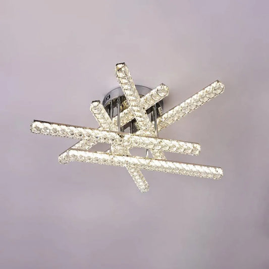 LED полилей с дистанционно управление и Grraciana 168W, линейна, студена/гореща/неутрална светлина, предполагаема, лъскава хром