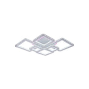LED полилей с дистанционно управление и Quadris RGB 170W, 6 квадрата, студена/гореща/неутрална светлина, бяло, бяло