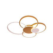 LED полилей с дистанционно KILLIAN 74W, 6 кръга, Студена/Топла/Неутрална светлина, Димируем, Бяло злато