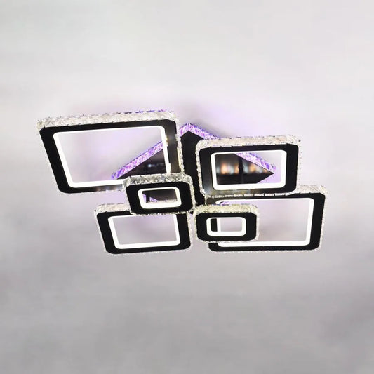 LED полилей с дистанционно управление и Crystal Terrano RGB 288W, 6 квадрат