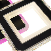LED полилей с дистанционно управление и Crystal Leila RGB 79W, 4 квадрат