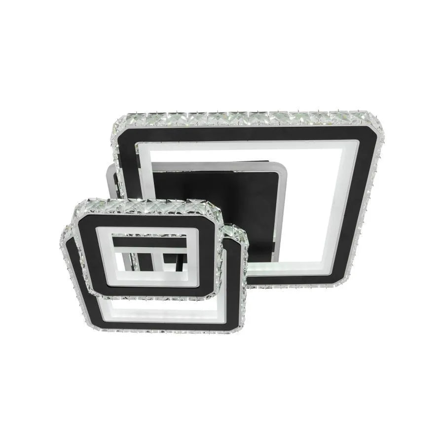 LED полилей с дистанционно управление и Leila Crystal 154W, 3 квадрат