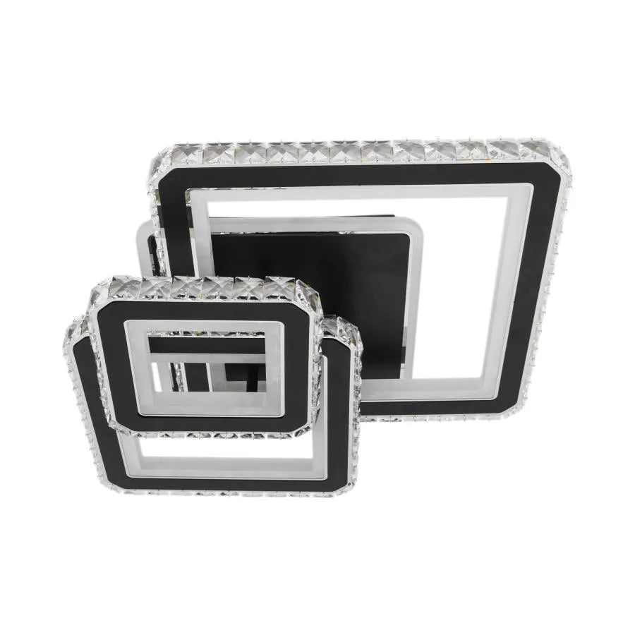 LED полилей с дистанционно управление и Leila Crystal 154W, 3 квадрат