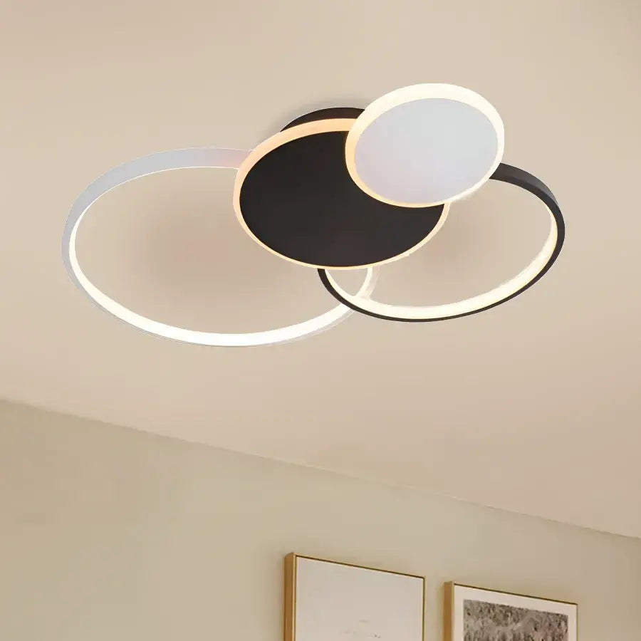 LED LED Lust с дистанционно управление, 120W, бяло с черно, акрил, маргаритка