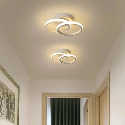 LED полилей VERTEX CIRCULA 22W, 2 кръга, метални рамки, студена/топла/неутрална светлина, бял